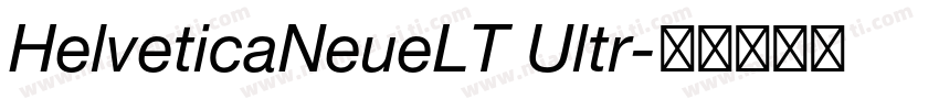HelveticaNeueLT Ultr字体转换